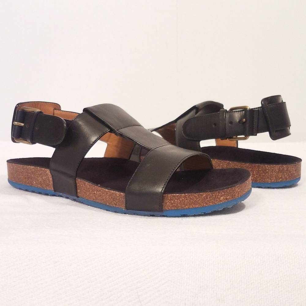 MARC JACOBS LEATHER/ CORK SANDALS IN BOX, EU 42